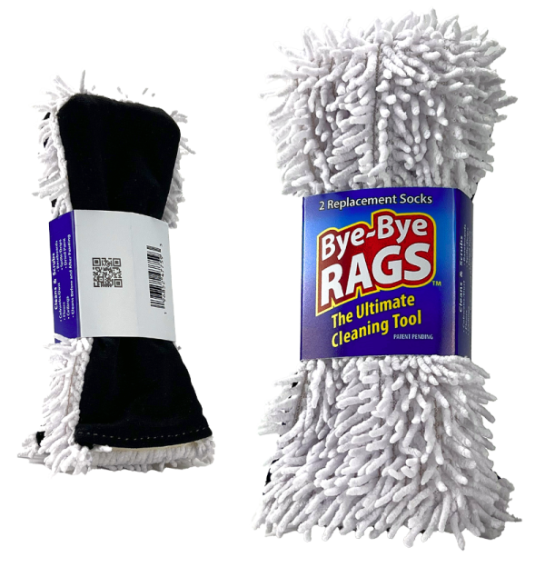 Bye-Bye-Rags 2pk Replacement Socks